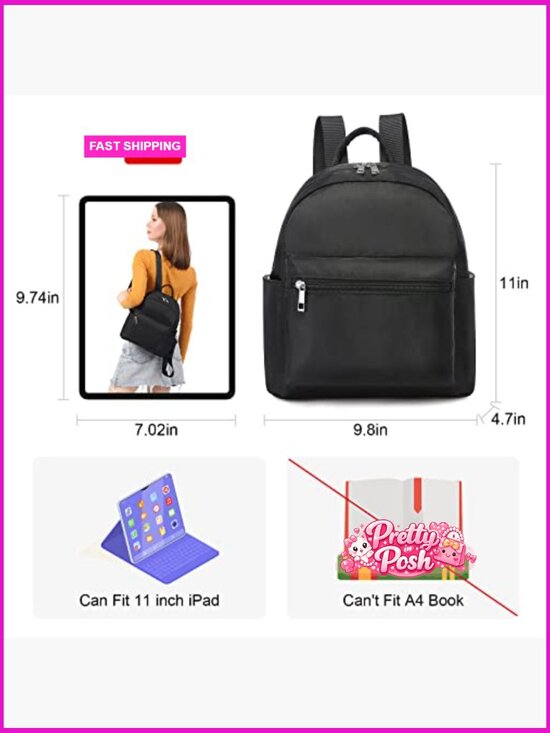 Lightweight Waterproof Mini Backpack with Multiple Pockets for Travel Work main image 6